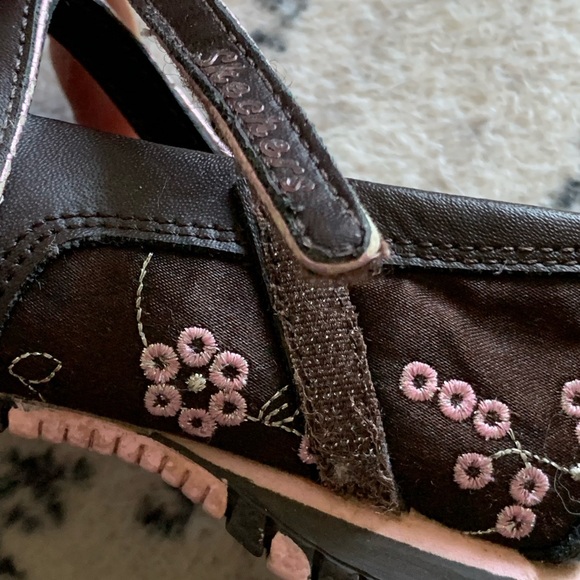 Skechers toddlers brown abs pink shoes size 8 - Picture 11 of 12